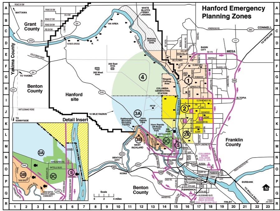 Hanford Section Map